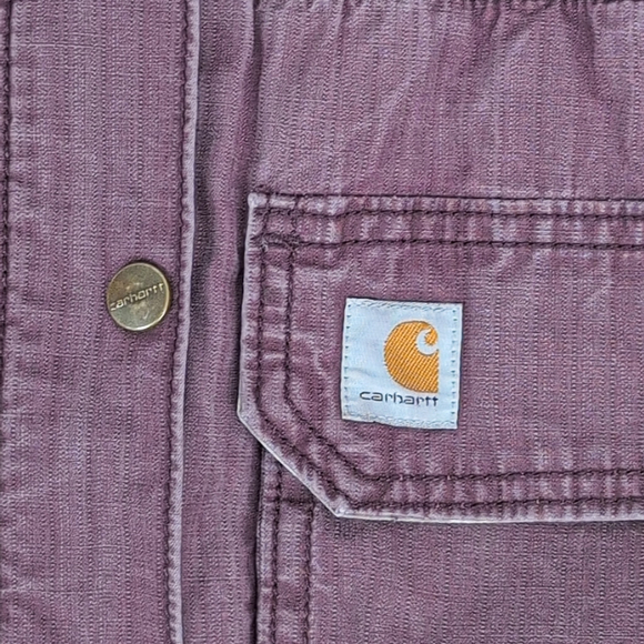 Women's Carhartt Fryeburg Lavender Insulated Hooded Coat Medium - Picture 6 of 8